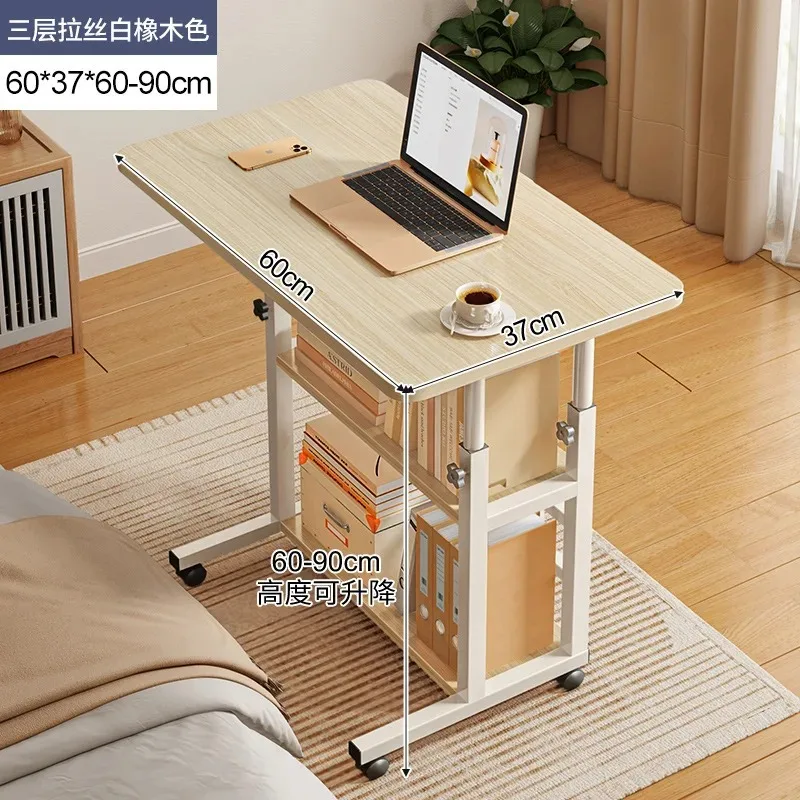 Removable bedside table Lifting table Computer table Home bedroom Desk Dormitory