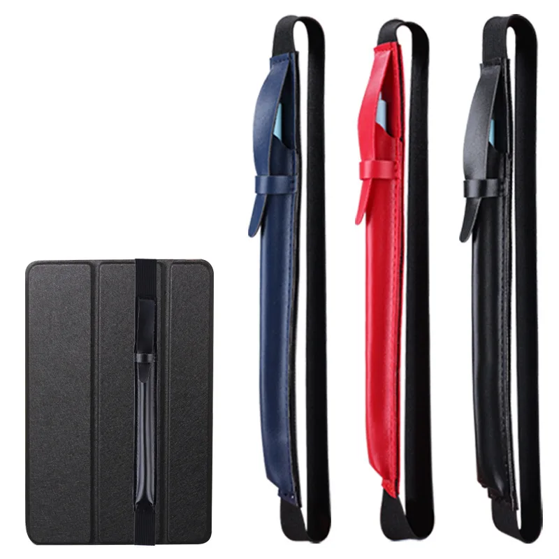 for iPad Pro Mini Pencil Case Touch Pen Bag Stylus Capacitive Pen Flip Pouch Protective Cover Hanger Holding Belt for iPhone