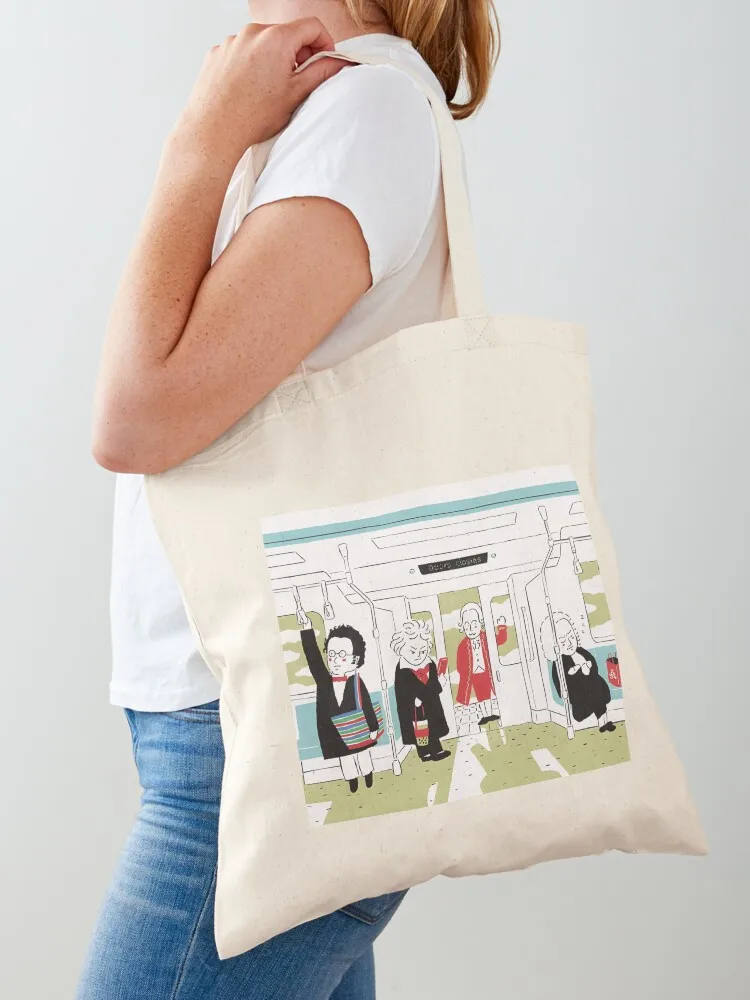 

Mozart Schubert Beethoven Bach Tote Bag Shopper tote bag Handbags women hand bag ladies