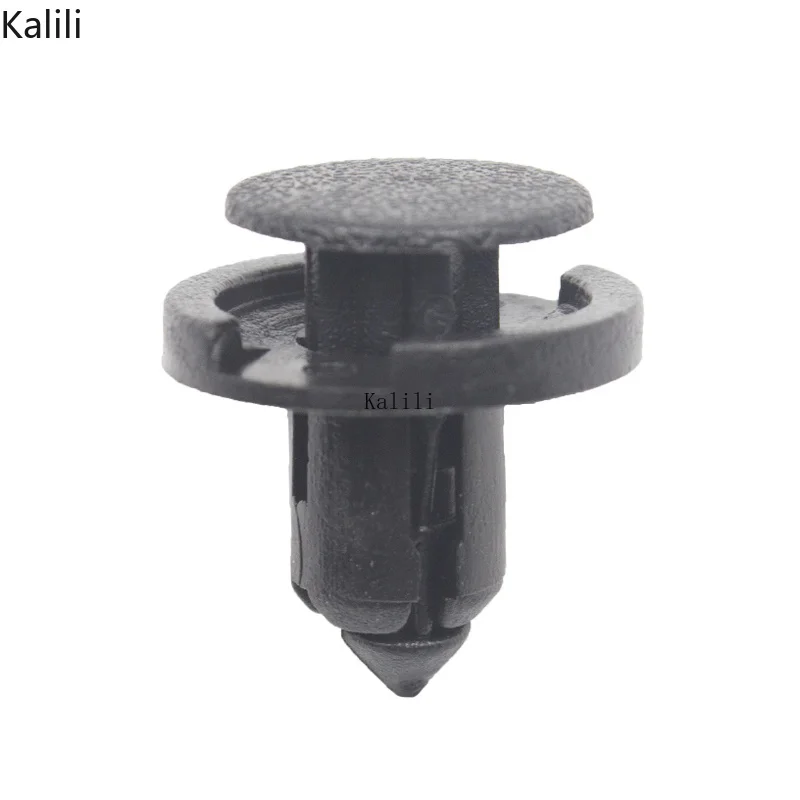 10-100pcs 8mm Diameter 8mm Black Vehicle Car Bumper Door Panel Fender Liner Clips Retainer Plastic Auto Fasteners Rivets Clips
