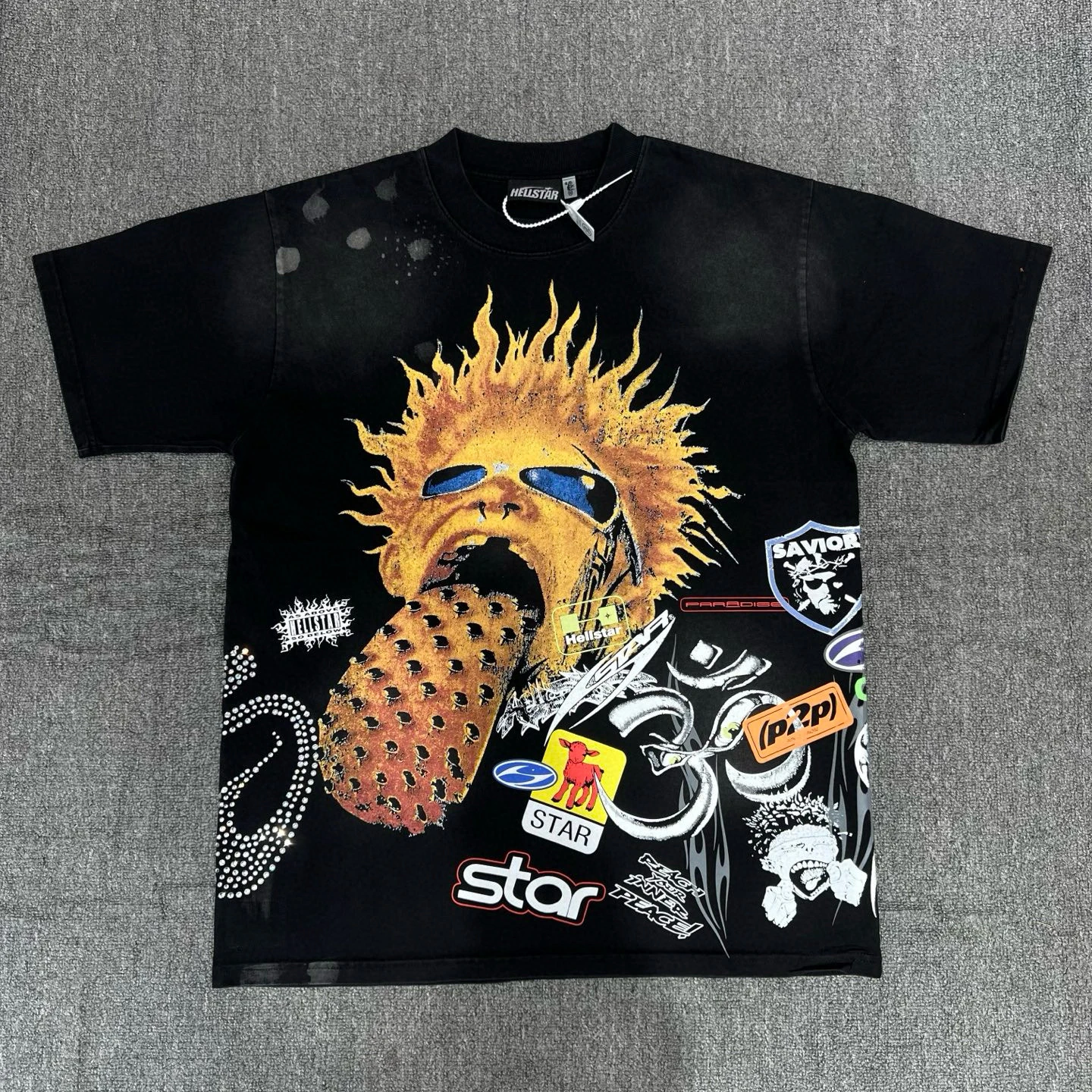 

Футболка Street Studios Sle Fire Fit из хлопка, черная, удобная, дышащая, повседневная, для молодежи