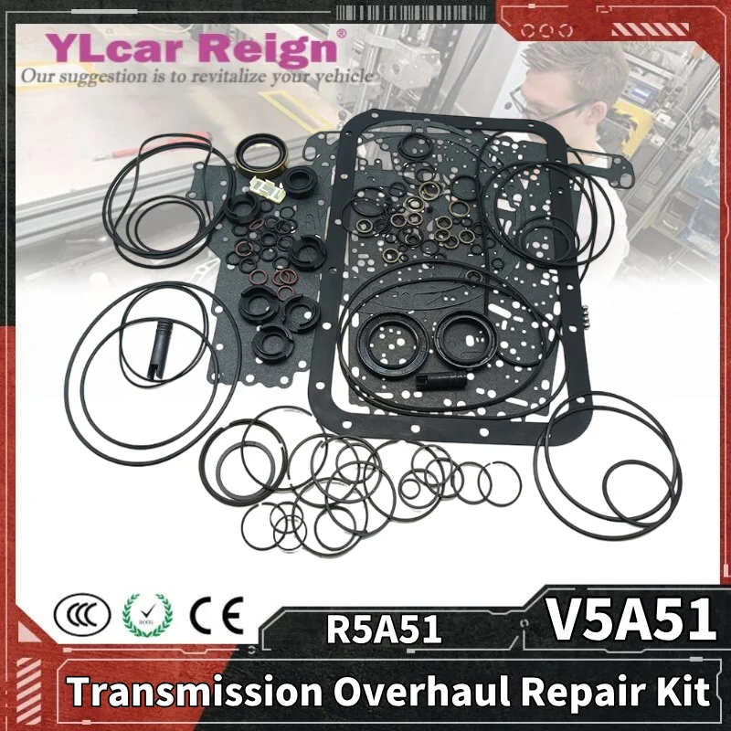 

V75 V5A51 R5A51 Automatic Transmission Gearbox Overhaul Rebuild Repair Kit Seals Gasket Fit O-rings For Mitsubishi HYUNDAI KIA