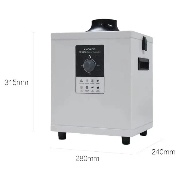 مستخرج الدخان لحام مجمع الدخان 100 واط FES150S سطح المكتب تنقية أبخرة صغيرة لإصلاح الهاتف وحام #1