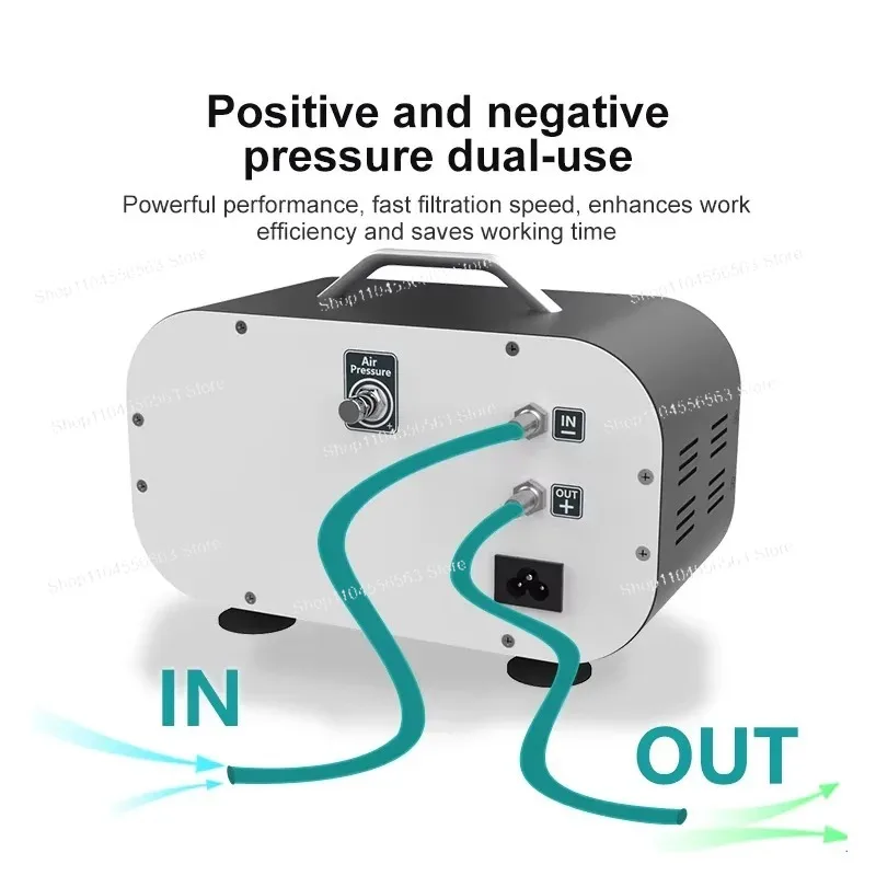 Portable Adjustable Pressure Oil Free Diaphragm Vacuum Pump 60L/min Lab Filter Pump for Rotary Evaporator Degassing