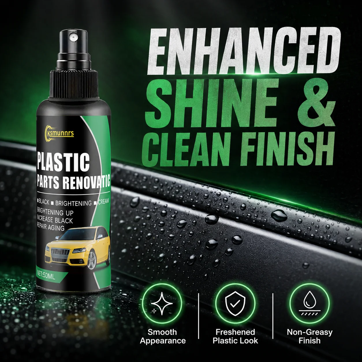 New Car coating spray, interior renovation protector, long-term hydrophobic and scratch resistant coating, instrument panel cent
