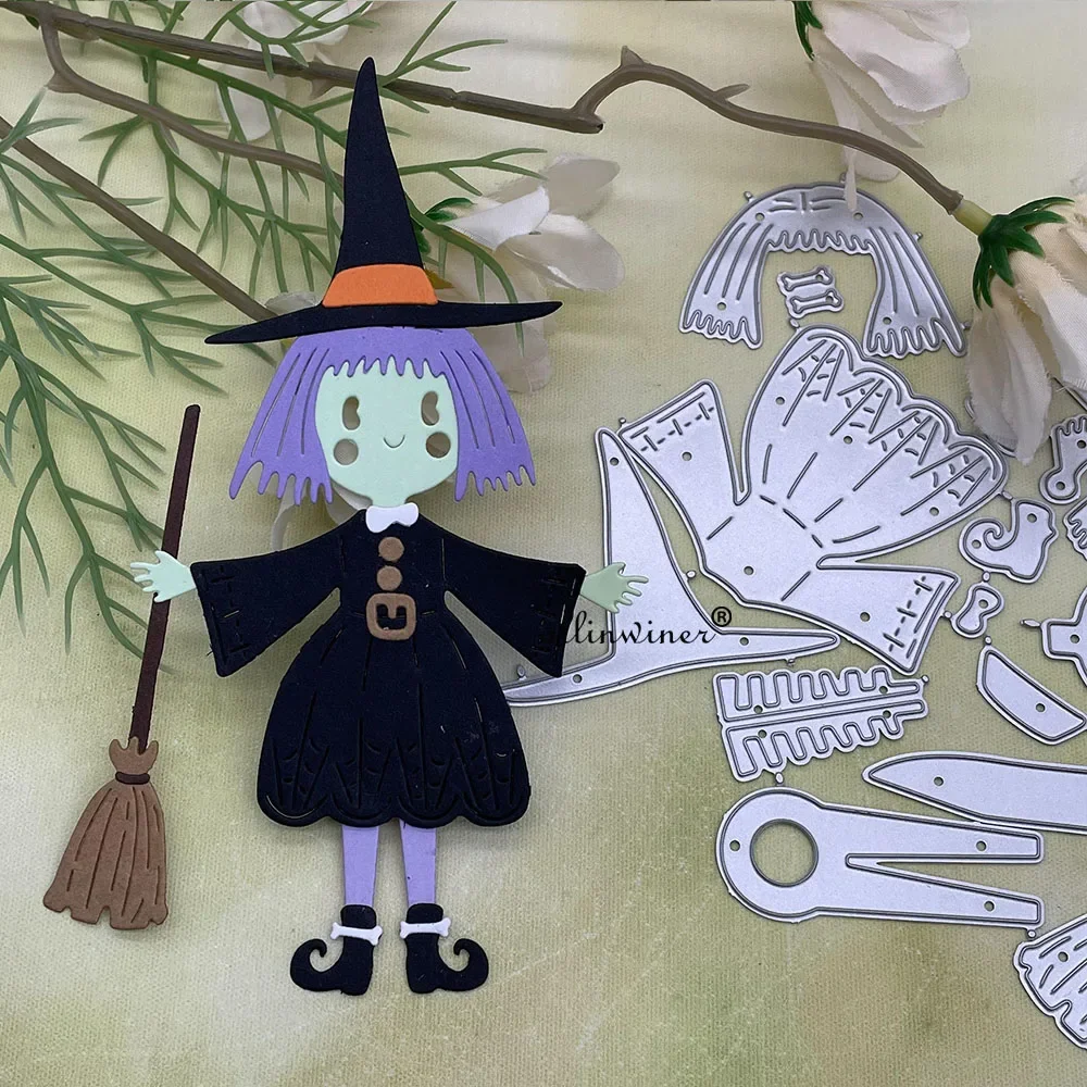 Halloween broom Witch Metal Cutting Dies Stencils For DIY Scrapbooking Decorative Embossing Handcraft Die Cutting Template