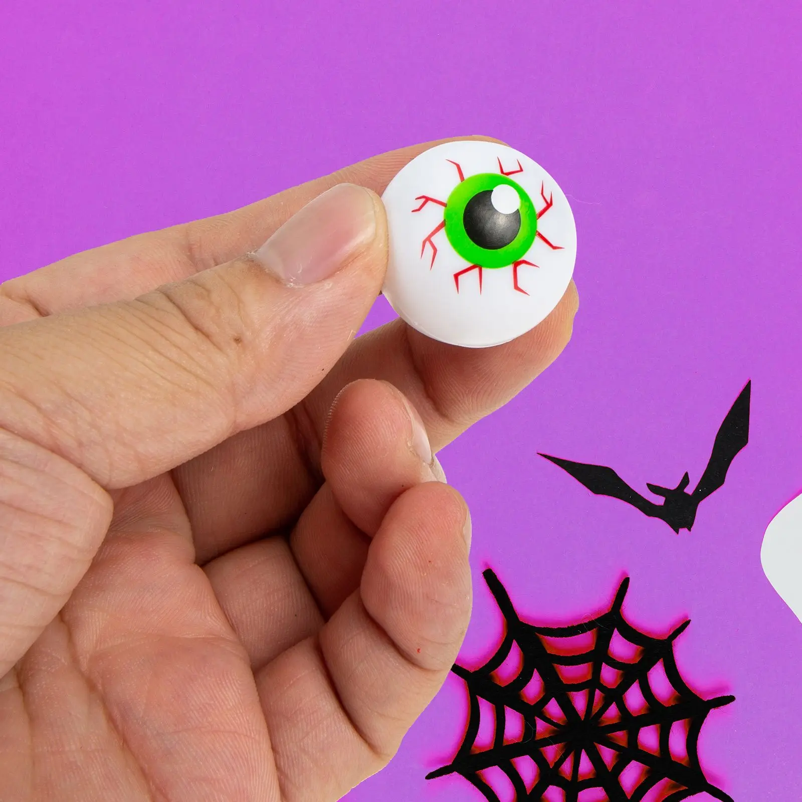 36 個のプラスチック弾む目玉眼球カラフルな弾むプラスチック怖いパーティーの装飾お化け屋敷のテーマのおもちゃ