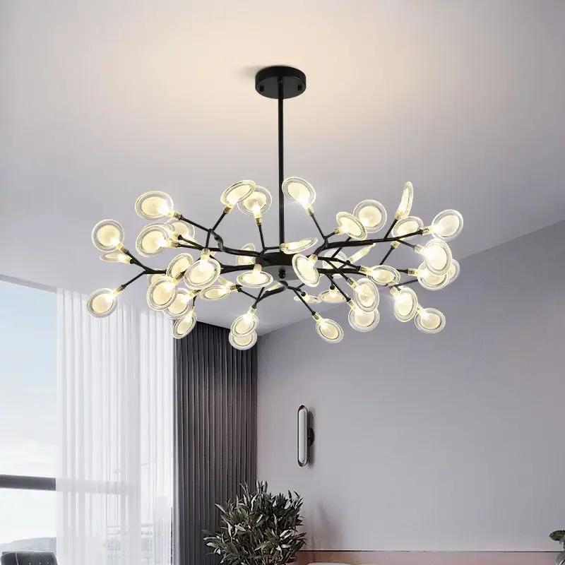 Imagem -02 - Firefly Branch Shape Teto Chandelier Iluminação Led Interior Pendurado Lâmpada Fit para Casa Bebê Criança Sala de Estar Decoração do Quarto g4