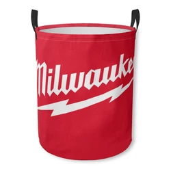 Household Fabric Dirty Cloth Basket Storage BucketCute Like-Milwaukee Home Folding Toy Storage Basket Laundry Basket