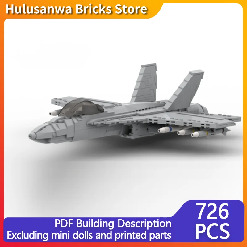 

F/A-18E современный военный истребитель, модель MOC, строительные кирпичи, военное оборудование, модульные технологии, подарки, сборка, детский игрушечный костюм