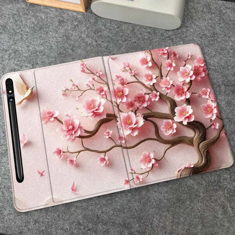 

Beautiful Pink Cherry Blossom Gift For Samsung Galaxy Tab S10 S9 S8 S7 FE Lite Soft Flexible Support Tablet Case
