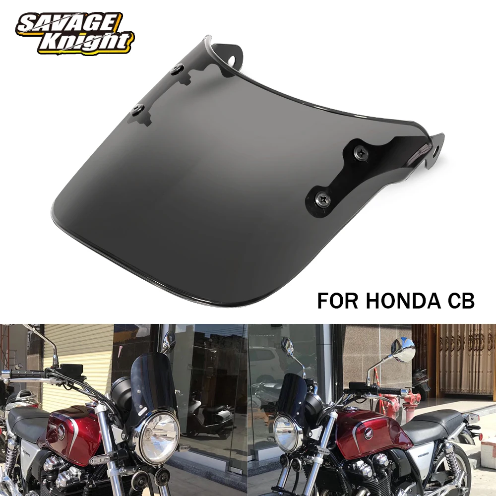 Motorcycle Accessories Windshield Windscreen For HONDA CB400 CB750 CB600F CB190 CB1100 EX RS Wind Deflectors CB 400 600 700 1100