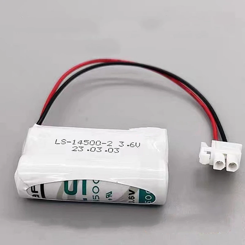 Baterias de lítio descartáveis, LS14500-2, 3.6V, 2pcs por lote