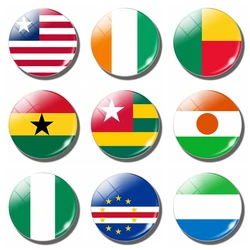 Flag Fridge Magnet Mauritania Senegal Gambia Mali Burkina Faso Guinea Cape Verde Liberia Ghana Togo Benin Niger Nigeria Stickers