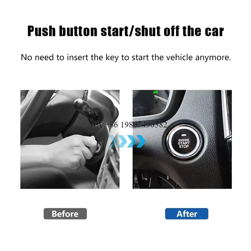 wmwmnu Push Button Start for Camry Corolla Cross YARiS L Fortuner Highlander RAV4 Sienna view 5