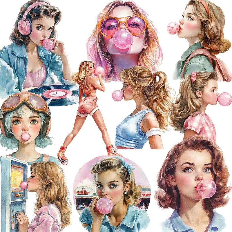 

Наклейки с пузырьками для девочек, наклейки для рукоделия и скрапбукинга, детские игрушки, книга, декоративные наклейки, канцелярские принадлежности «сделай сам»