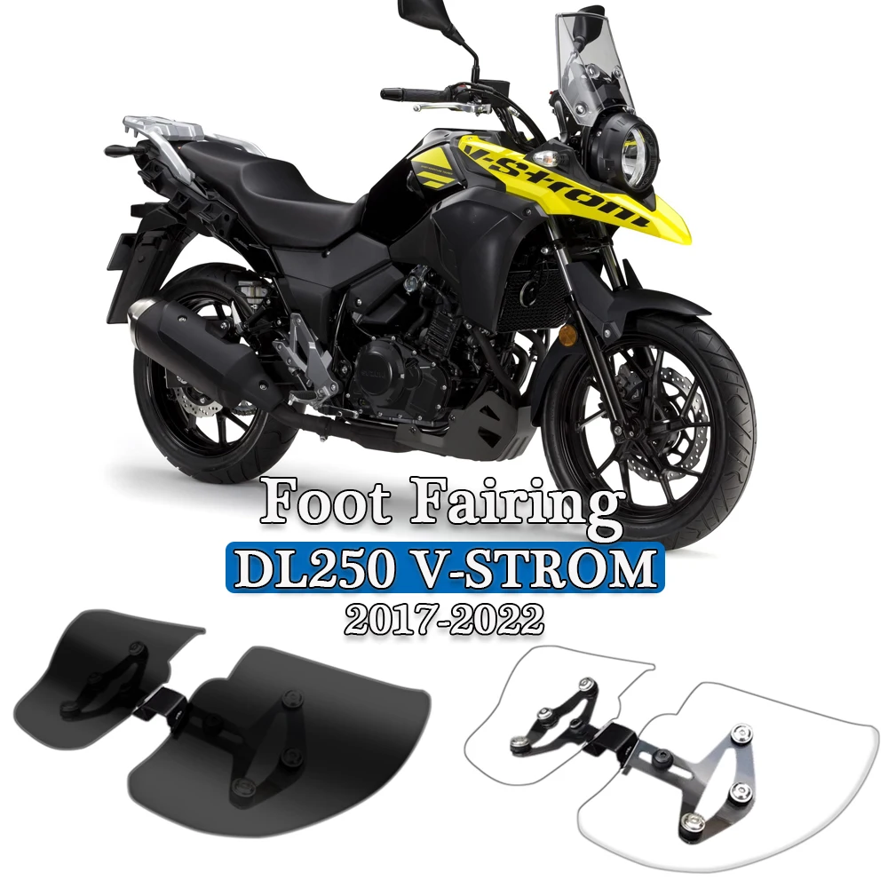 DL250 Accessories Motorcycle Foot Windshield Deflector For Suzuki DL 250 V-STROM 2017-2022 Acrylic Spoiler