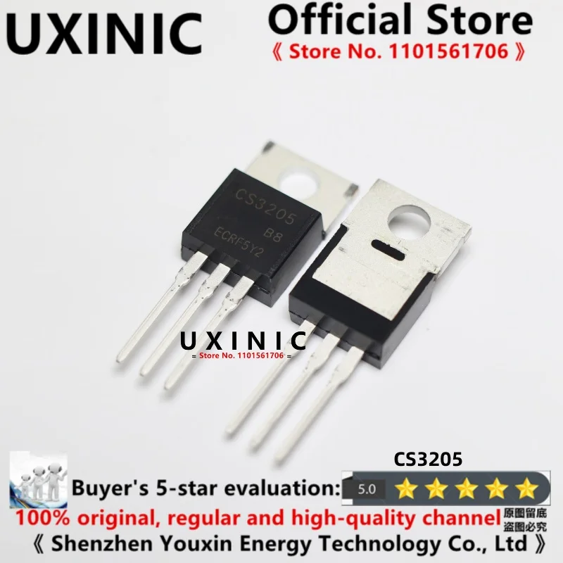 

UXINIC 100% New Imported Original CS3205B8 CS3205 3205 Can Replace IRF3205 TO-220 N-Channel MOS FET 60V 120a