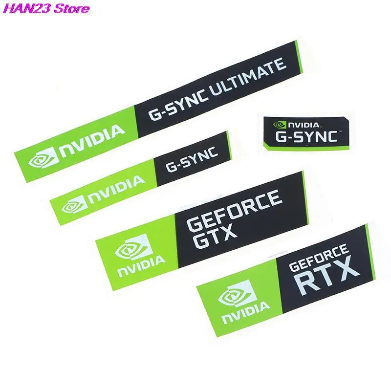 100% Brand New 5PCS NVIDIA GTX GEFORCE Laptop Desktop Label Decorative Sticker