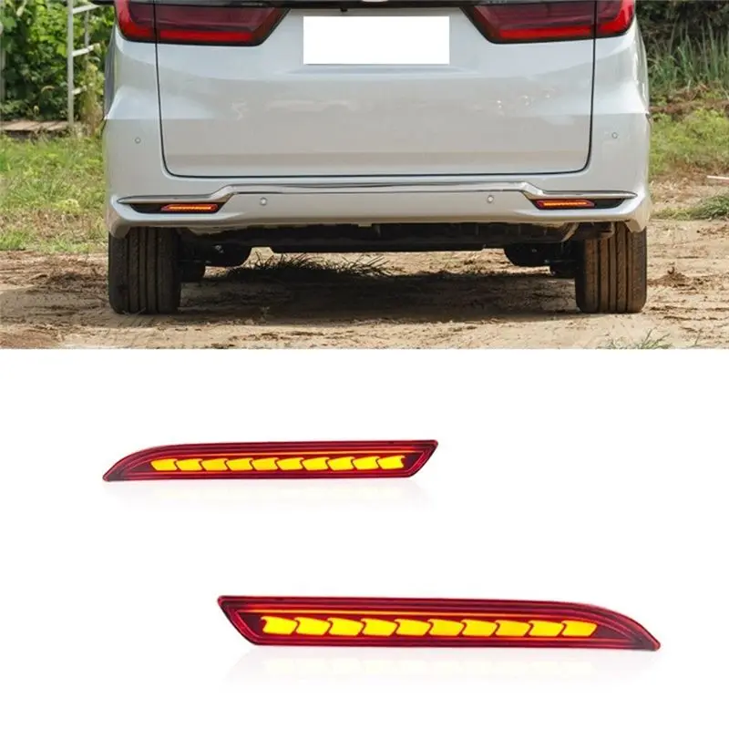 LED Rear Bumper Brake Light Reflector Accessories For Honda City 2023-2024 ELYSION 2022-2024 Odyssey 2015-2024