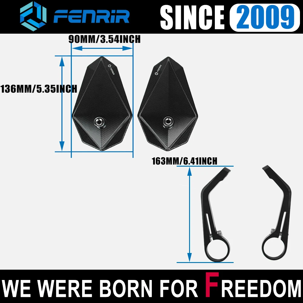 EMARK Motorcycle Bar End Mirror for CB750 CB300F CB300R CB500F CB650F CB650R CBR150R CBR250R CBR300R CBR500R CBR650F CBR650R