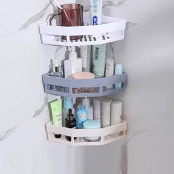 Bathroom Shelves No-drill Wall Mount Corner Shelf Shower Storage Rack Holder For Wc Shampoo Organizer Bathroom Accessories