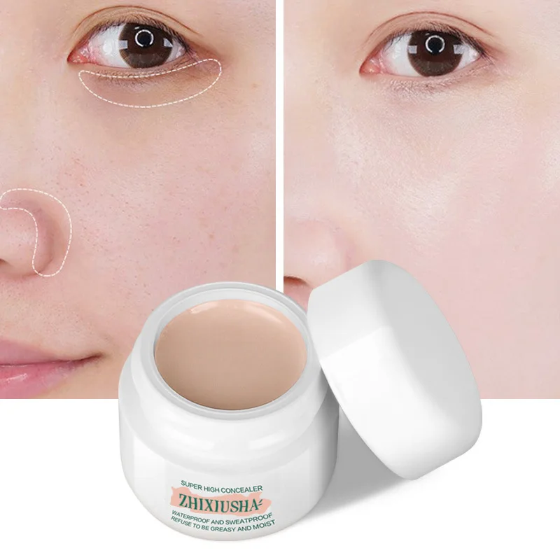 防水保湿リキッドコンシーラークリーム,くまやニキビを覆う化粧品,10ml
