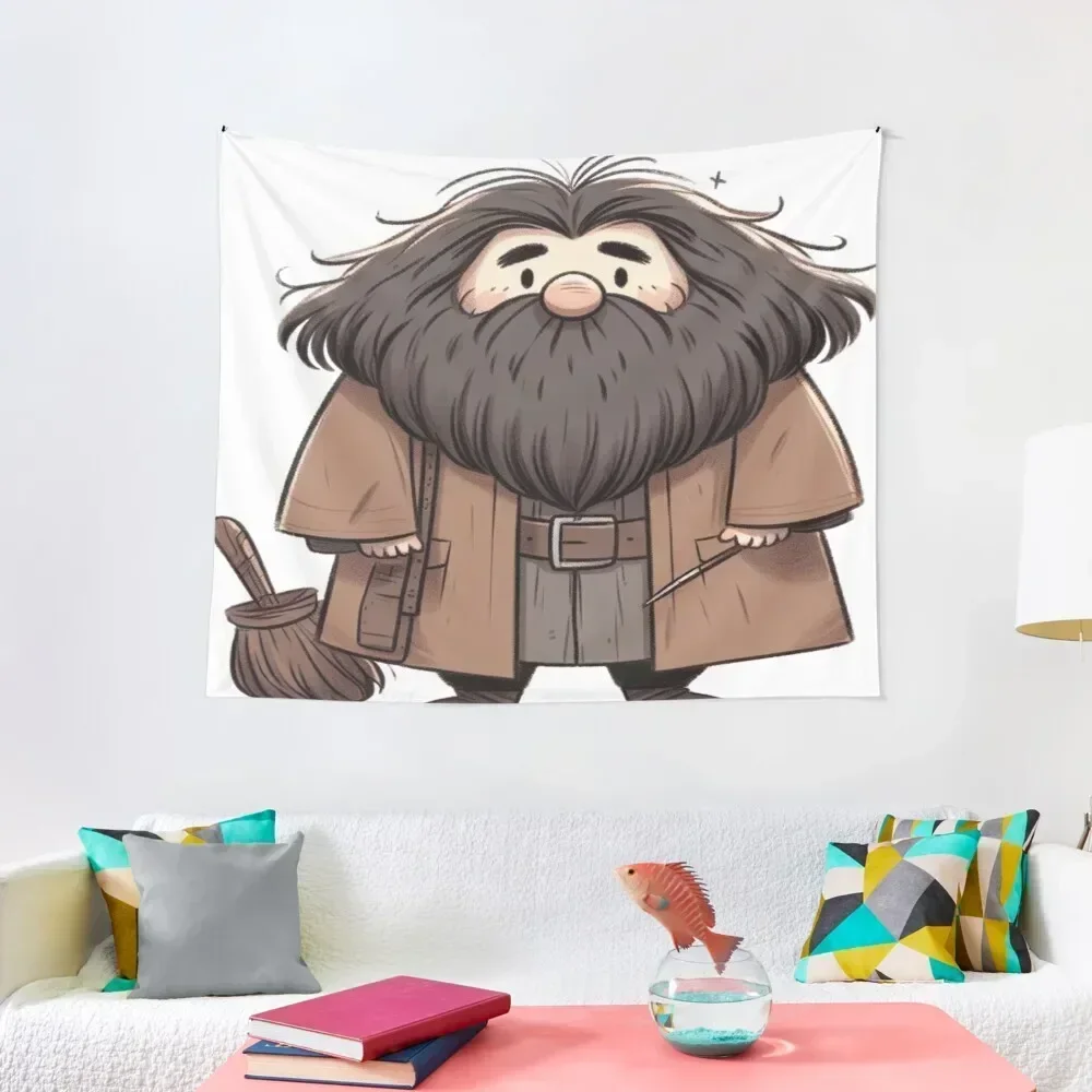 Cute Rubeo hagrid Sticker Decorative Wall Bed Room Decoration Tapete For The Wall Tapestry Wall Mural House Decoration Tapestry