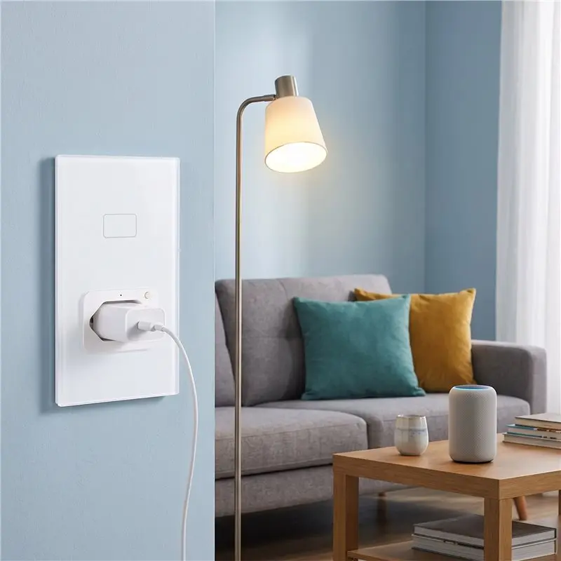 Reliable-Tuya Wifi Smart Light Switch With Socket And Work Smart Pane Switch For Brazil Smart Home Wall BR Plug,Tuya Wifi Smart