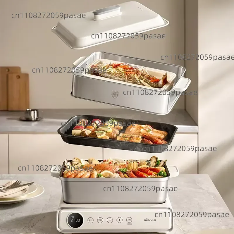 electric pot LLG-G21F1 multi-functional household electric hot pot, can be barbecued and cooked