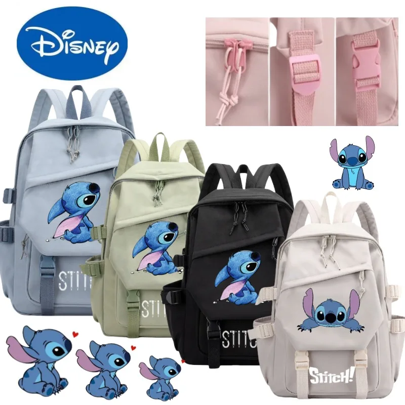 

Высококачественный креативный школьный рюкзак Disney Stitch, большой вместительный рюкзак с героями мультфильмов, легкая двойная сумка на плечо для защиты позвоночника