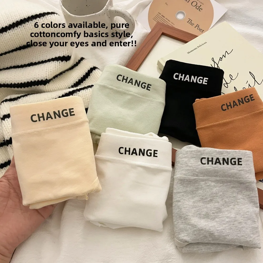 여성 레터링 코튼 팬티 여성 란제리 코튼 크로치 레터링 코튼 브리프 부드럽고 얇은 속옷