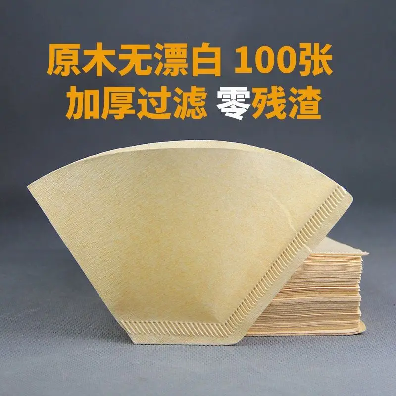 100 Sheets/set,U-shaped Fan-shaped and V-shaped Drip-shaped Coffee Filters: Coffee Machine or Hand-brewed Drink Ear Filter Paper