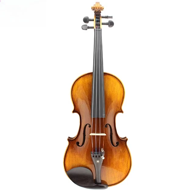 High-End First Class Solid Spruce Wood Violin with Artificial Flame Premium Product Category