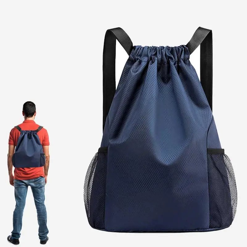 

Drawstring Backpack Bag Large Capacity Draw String Daypack Gym Swim Beach Sports Bag For Women And Men To Hold Daily Outdoor