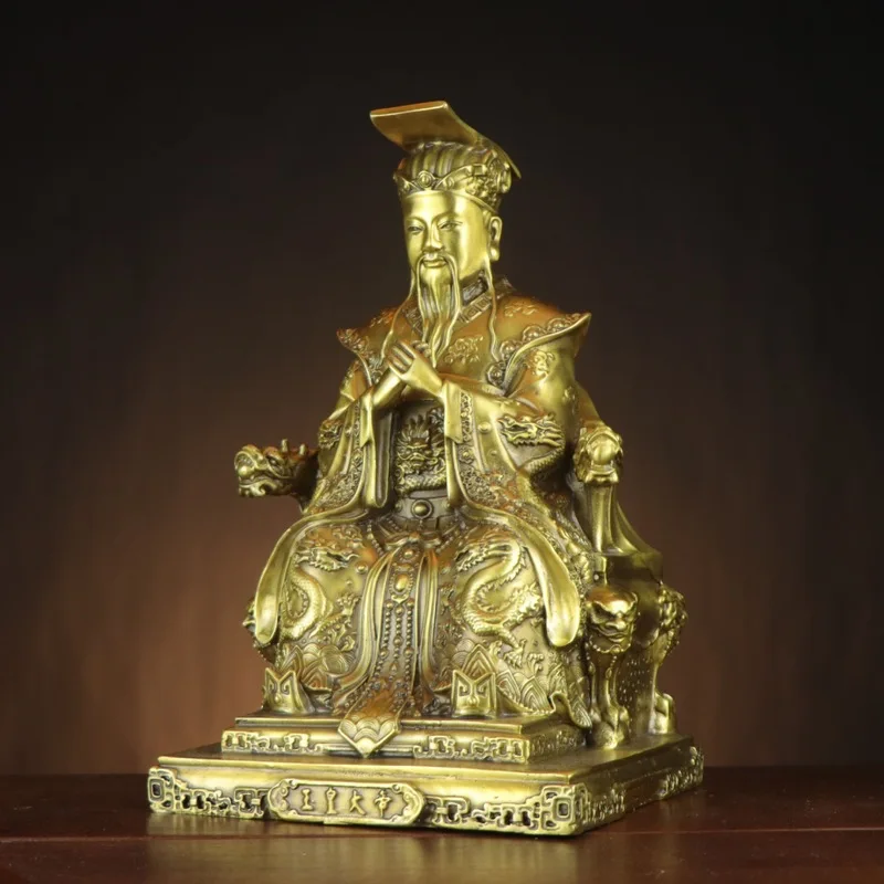 Brass and , Emperor, Queen Mother, Home Worship God Statue Ornament, Manufacturer Wholesale, Jade