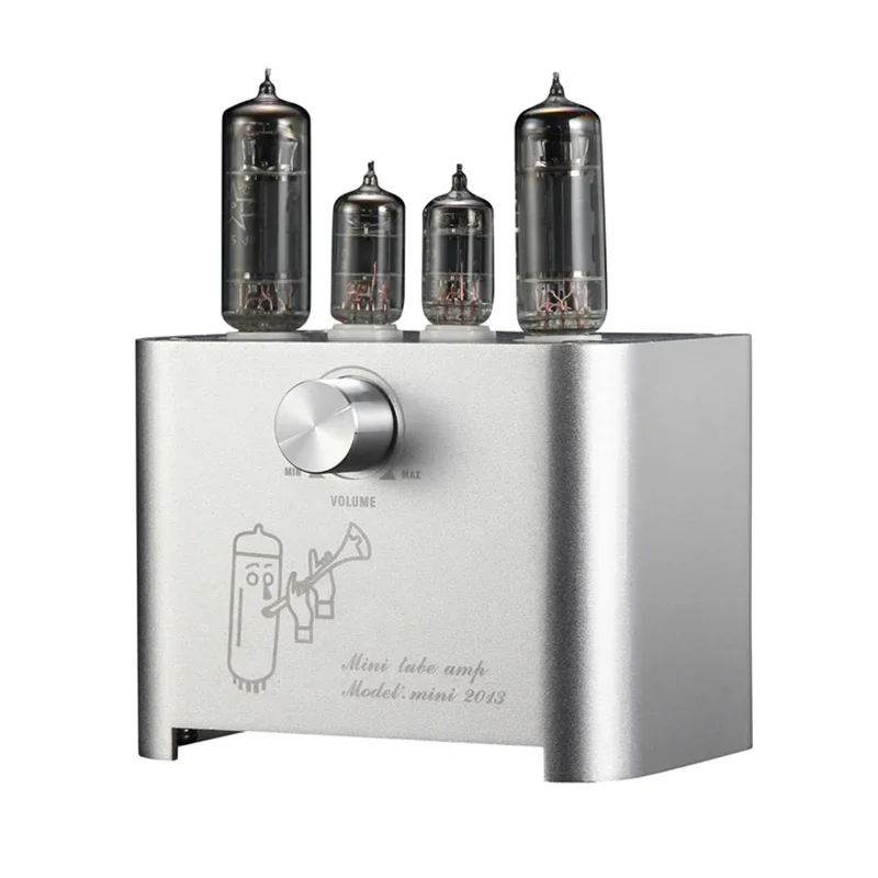 APPJ Mini2013 6J1 6P1 Vacuum Tube Amplifier Hifi Audio Stereo Desktop Tube AMP Vintage Integrated AMP Home Audio 3W+3W