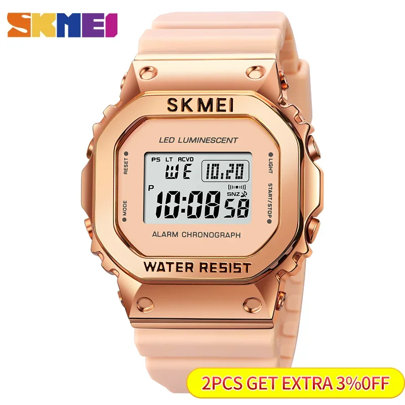 SKMEI 1851 Fashion Men Waterproof Watch Date Week Screen Digital Sport Mens Wristwatches Countdown Military Clock reloj hombre