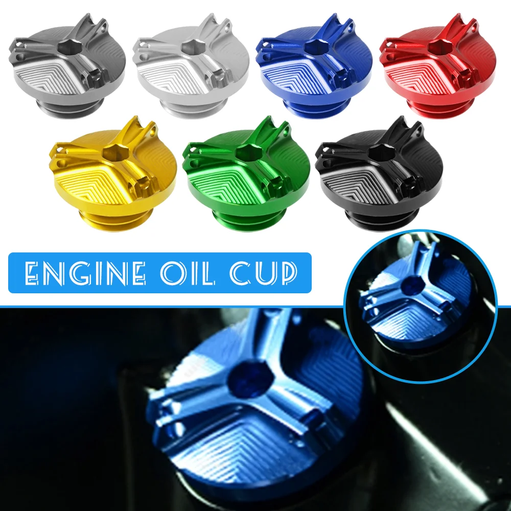 Engine Oil CUP For Yamaha FZ700 FZ750 FZ 700 750 1986-1988 Motorcycle Accessories Engine Oil Tank Cap Oil Filler Cup Aluminum