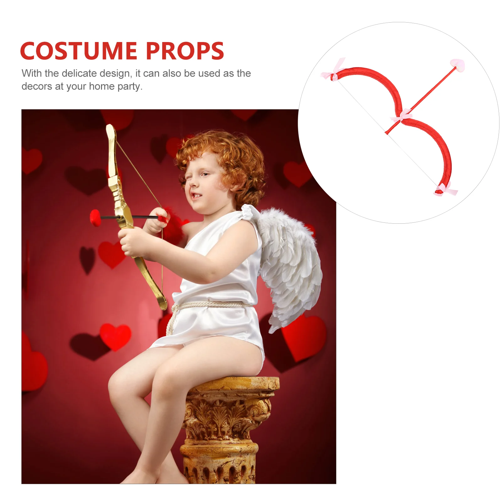 Cupid\'s Arrow Elements Prop Bow Photography Toy Party Props Foam and Kids Accessory