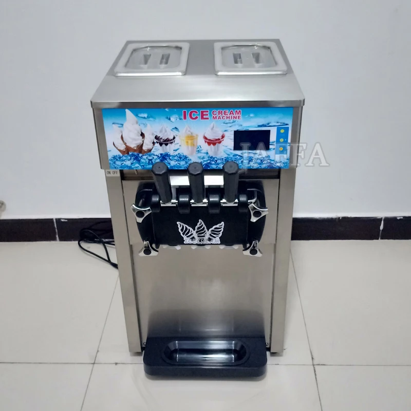Automatic Production Of 3 Flavors Of Soft Ice cream For Commercial Use Commercial Ice Cream Truck Compatible Ice Cream Machine