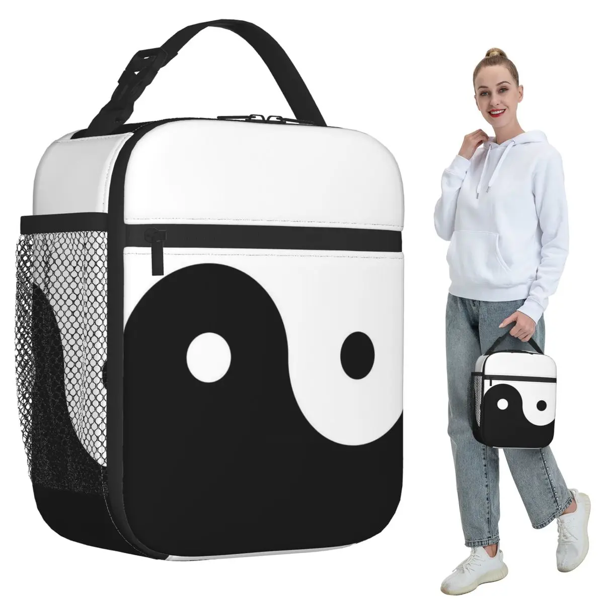 Bolsa térmica con diseño de Yinyang Bagua Tai Chi para mujer, bolsa térmica para oficina, caja térmica para comida, contenedor a prueba de fugas