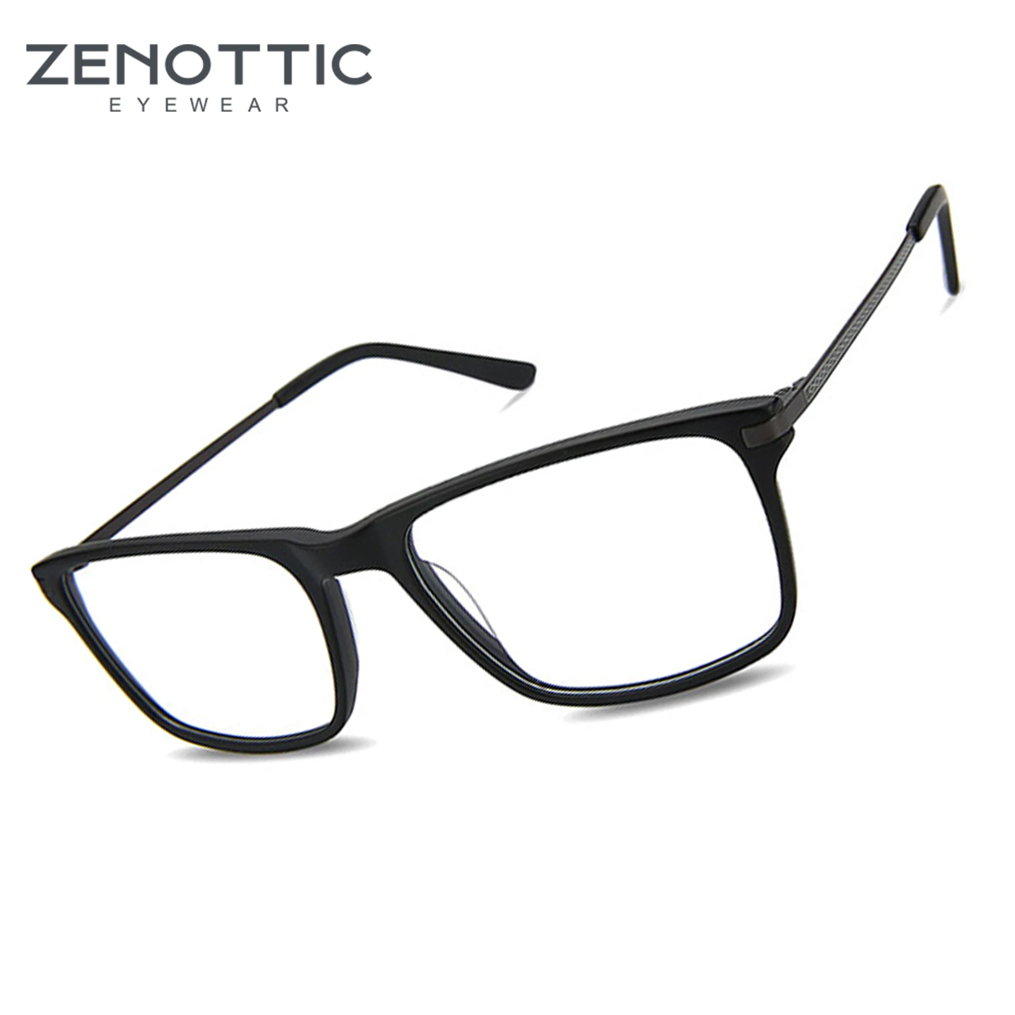 

ZENOTTIC Korean Style Square Glasses Frame Men Eyeglasses Women Handmade Acetate Spectacles BT2002