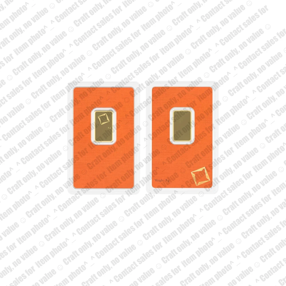 5g/20g/31g 1oz Gold Plated Copper Bullion Bar Swiss Style Non-Magnetic Unique Serial Number for Collector's Souvenir Gift