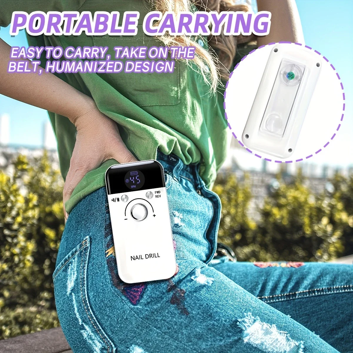 45000RPM elektryczna szlifierka do paznokci wiertarka wyświetlacz LCD profesjonalne wiertła do paznokci do paznokci żelowych polski pilnik do paznokci narzędzie do Manicure