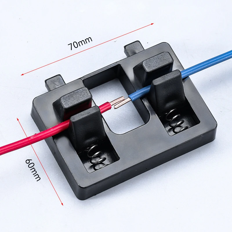1pc Hot Sale Anti-Slip Electric Wire Welding Fixture Holding Power Stabilizing Wire Holder Dual Clamp Soldering Tool Accessories