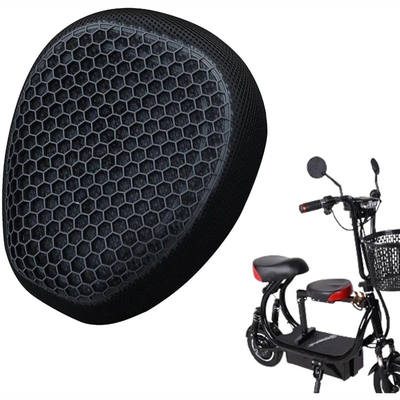 Gel Honeycomb Motorcycle Seat Cushion Anti Slip Breathable Comfortable Sun Proof Seat Cushion For Bike Motorbike Seat Cushion