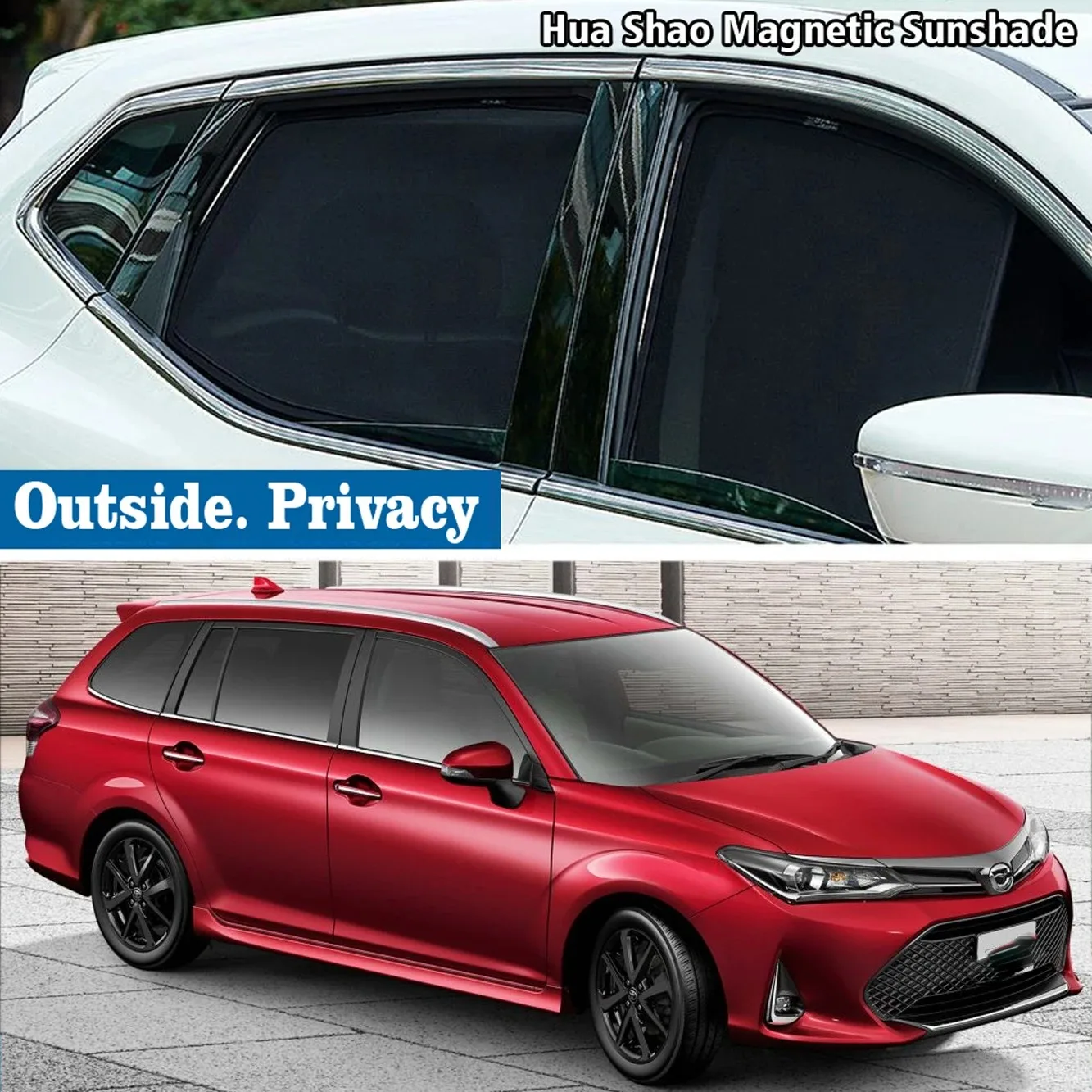 

For Toyota Corolla E160 Wagon Fielder 2014 - 2019 Magnetic Car Sunshade Shield Windshield Frame Curtain Sun Shades Accessories