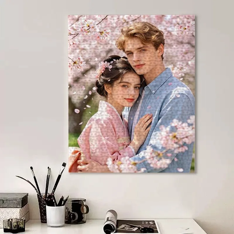 35/300/500/1000pcs Personalized Custom Photo Puzzle Couple Photos Multiple Sizes Available