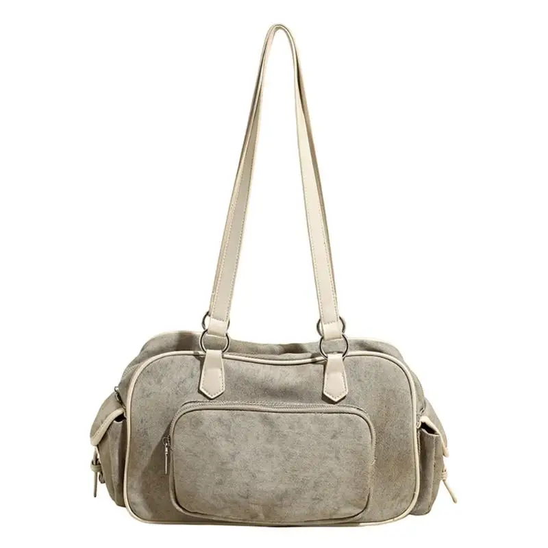 X5XA Modern PU Handbag With Structured Stitching And Roomy Capacity Underarm Bag Suitable For Office And Daily Use